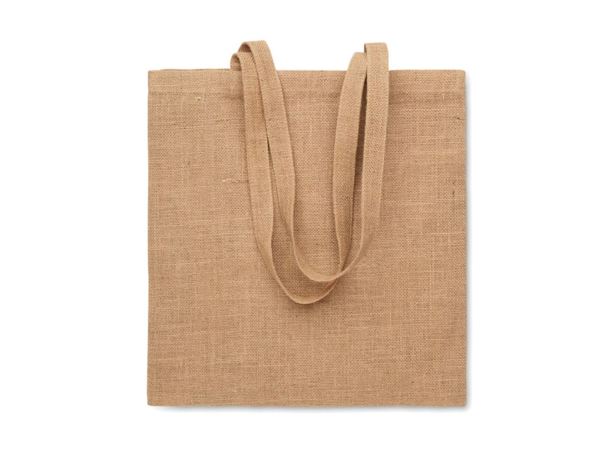 Kasse med långa handtag i jute