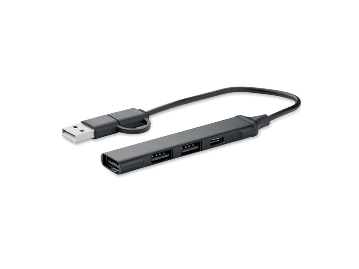 USB 4 portar hubb 19 cm