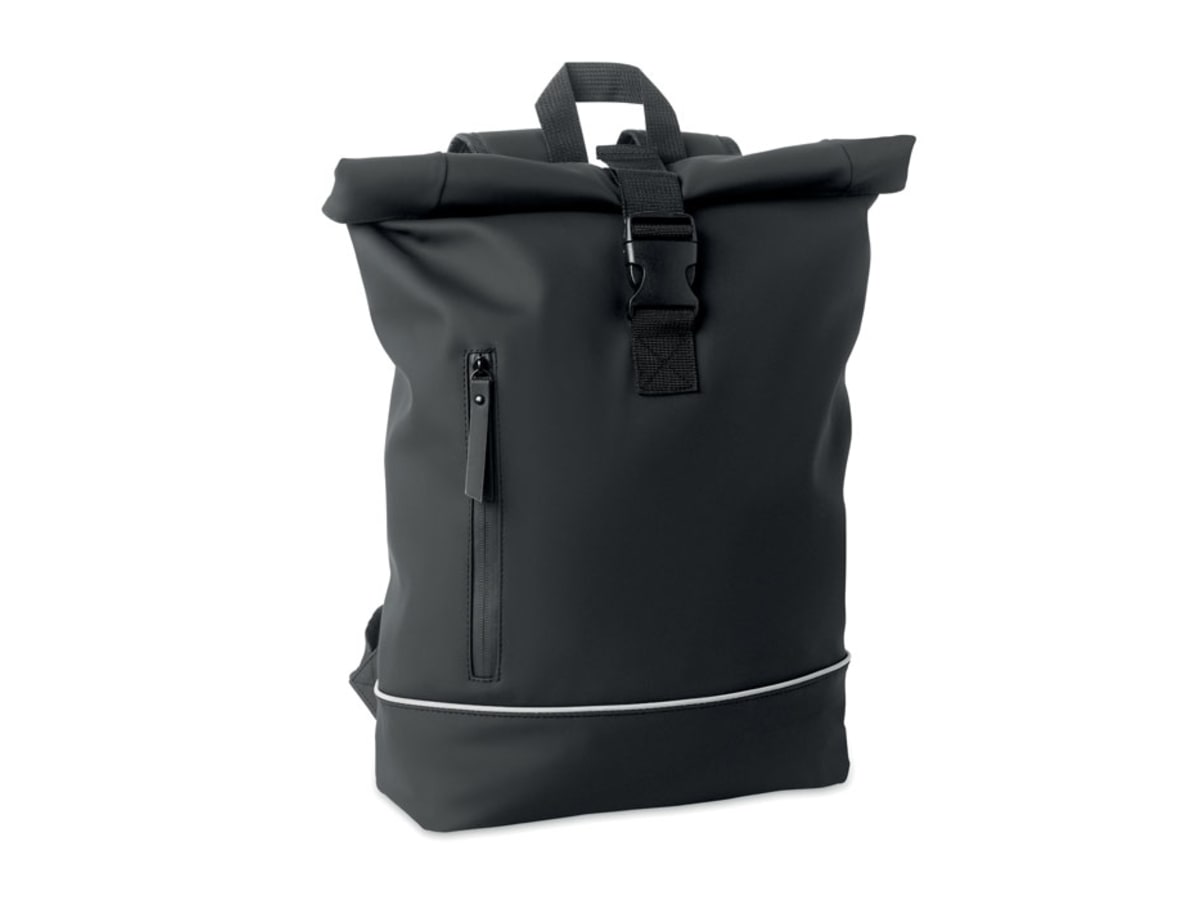 Laptop 15" rolltop PU-ryggsäck