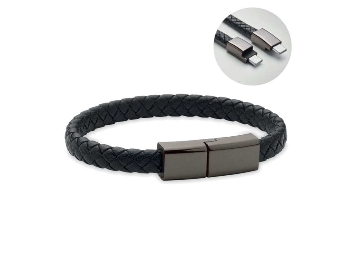 Flätad armband/kabel typ-C