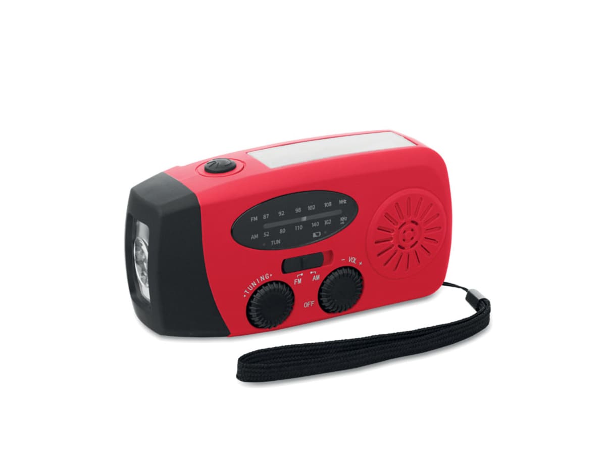 Bärbar radio med LED-ficklampa MO2746-