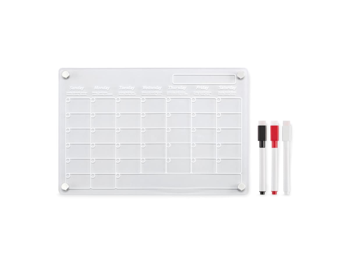 Magnetisk planeringskalender i akryl