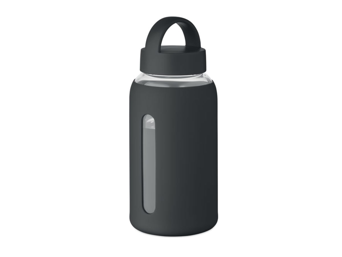Hög borosilikatglasflaska