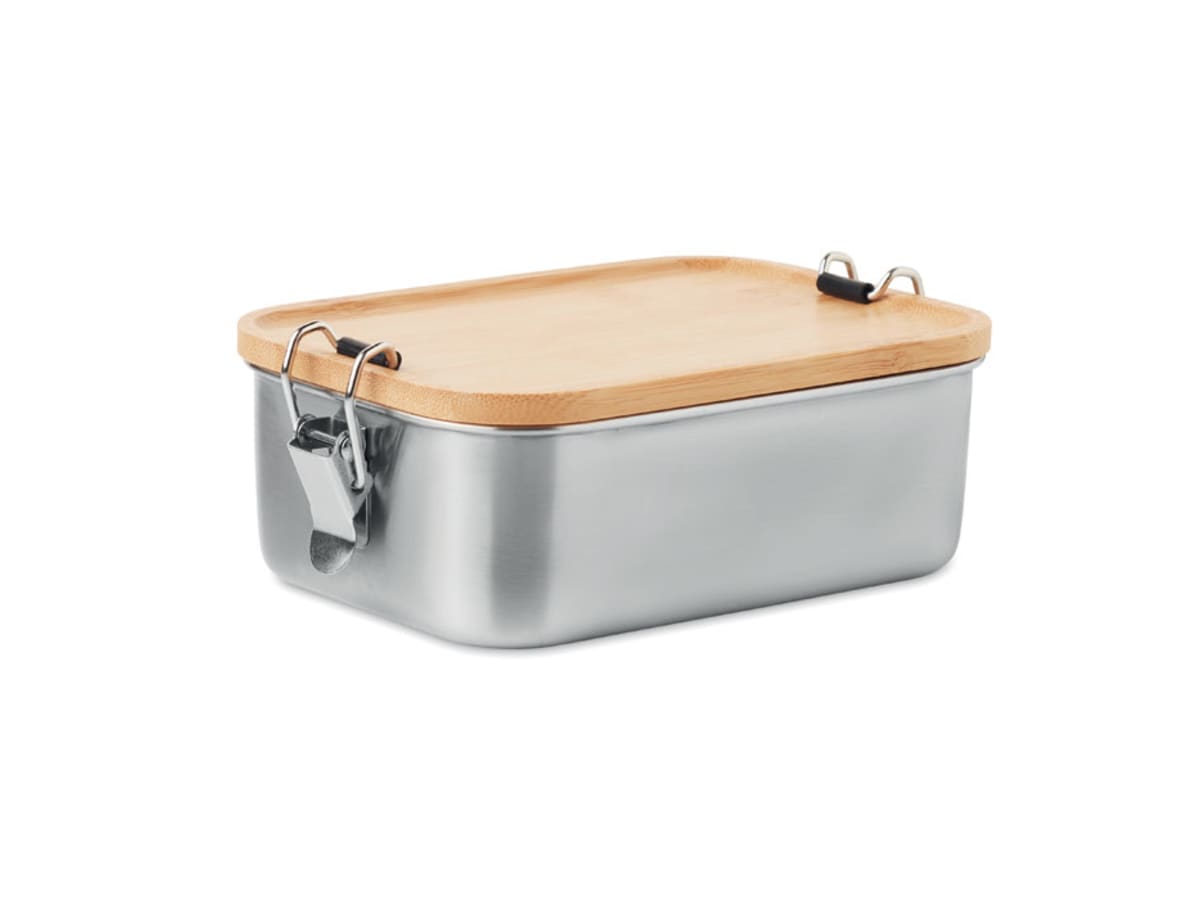 Lunchlåda rostfritt bambulock