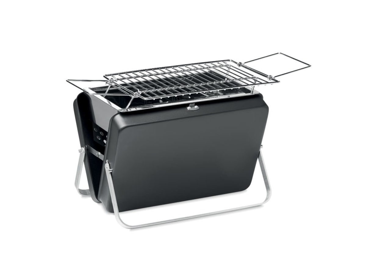 Bärbar kolgrill med stativ