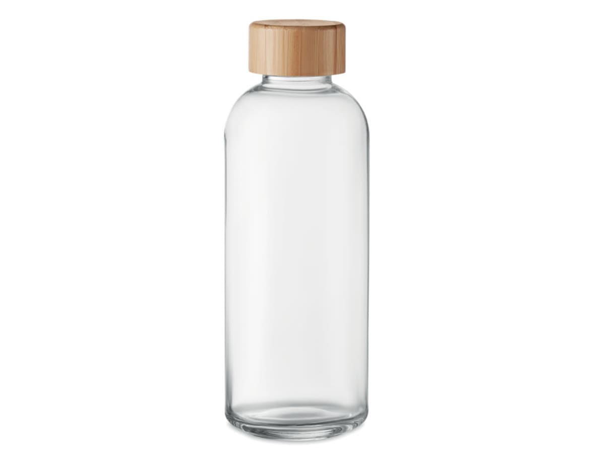 Glasflaska med bambulock 650ml