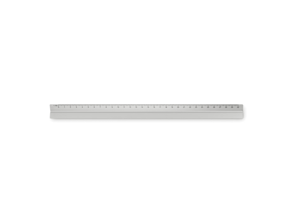30cm arkitektlinjal i aluminium