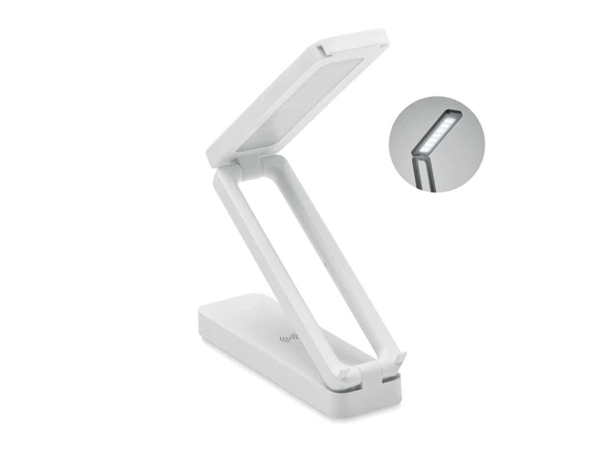 Lampa med trådlös laddare 10W