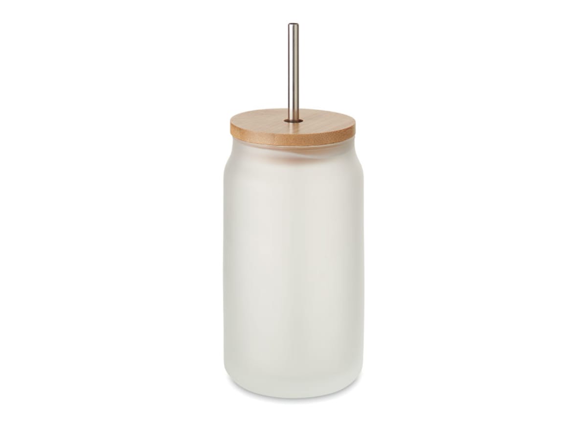 Glas med lock 400ml