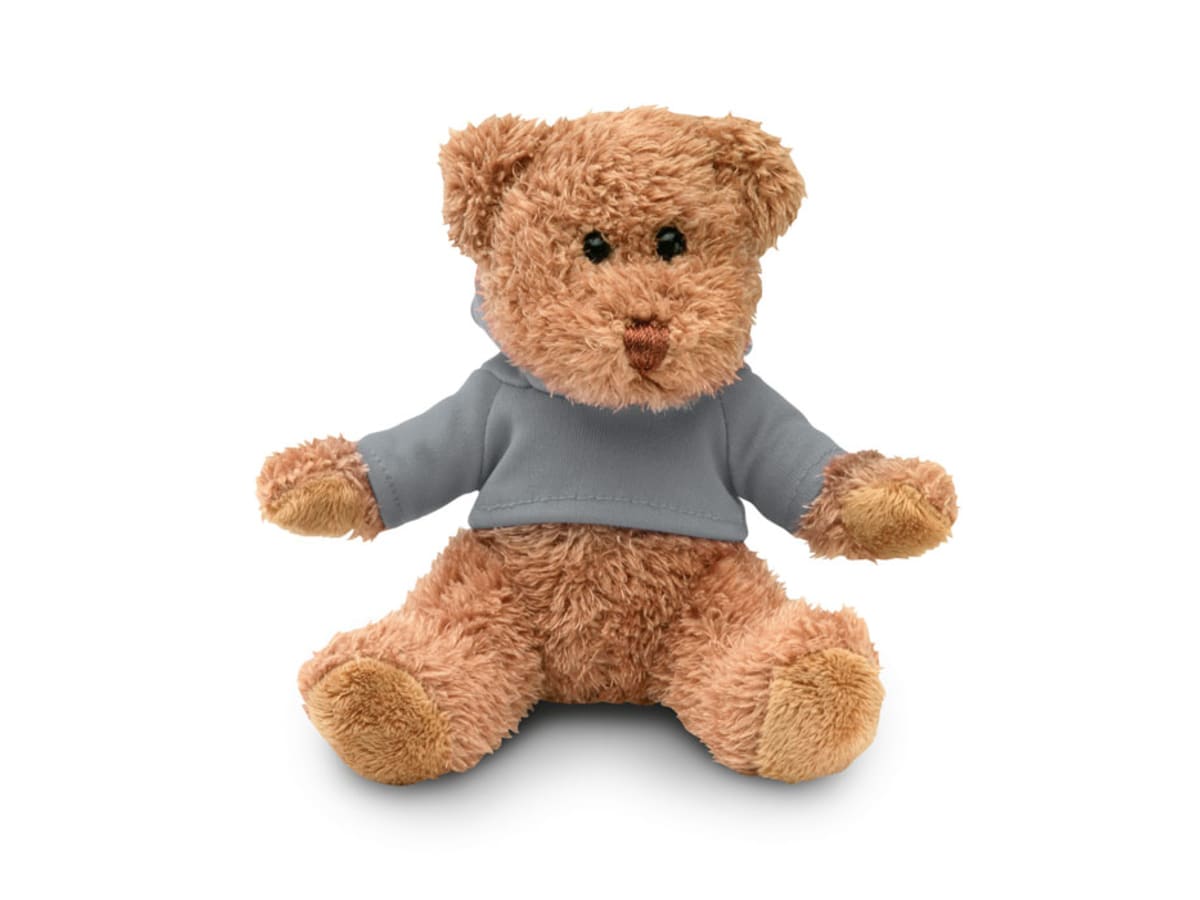 Teddybjörn i plysch med tr