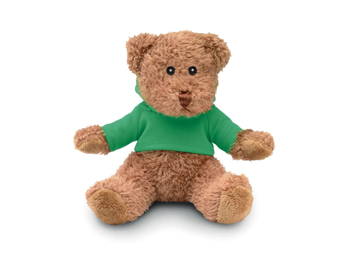 Teddybjörn i plysch med tr