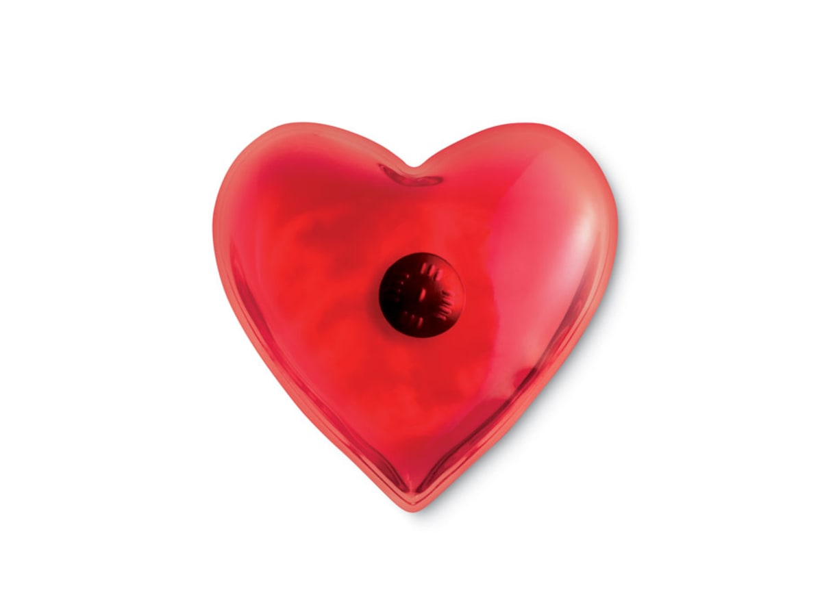 Hjärtformad värmedyna