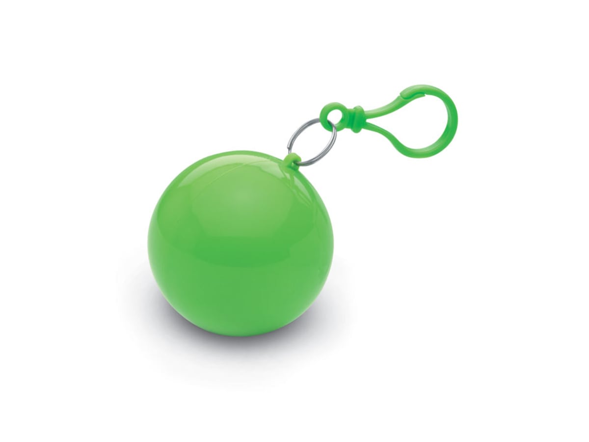 Regnponcho i rund behållare