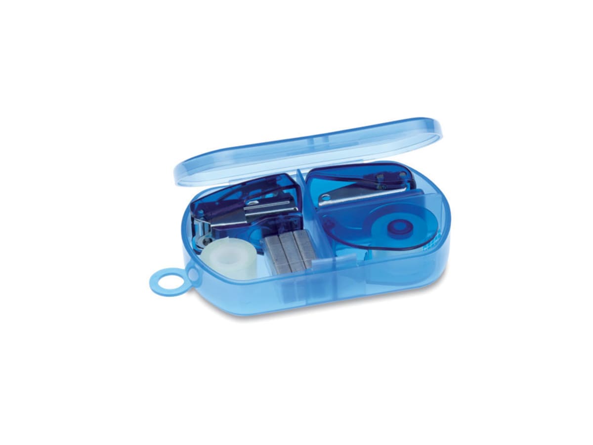 Kontorsset i plastbox