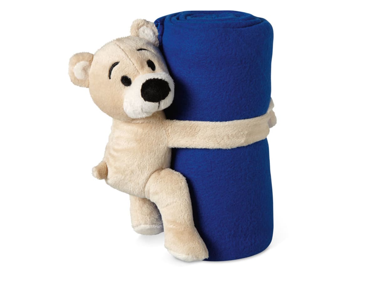 Fleece-filt med en nalle på