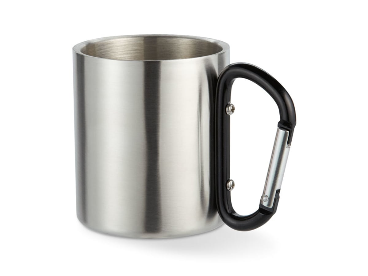 Metallmugg med karbinhake