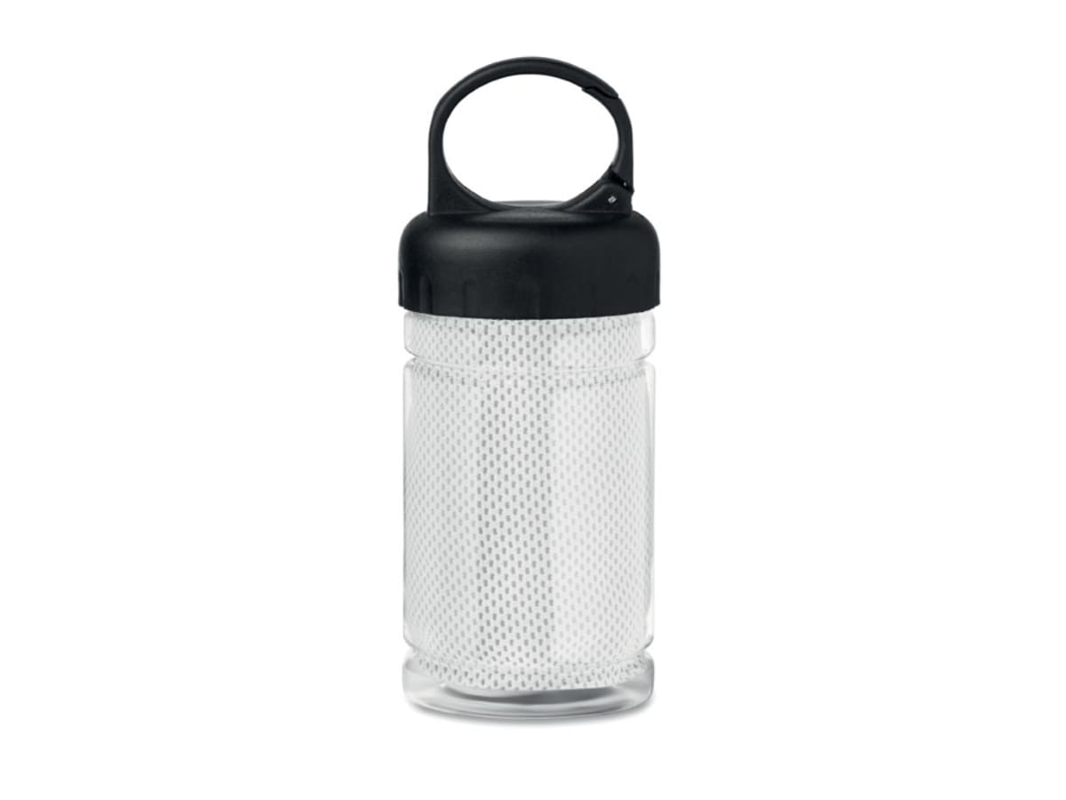 Flaska med handduk