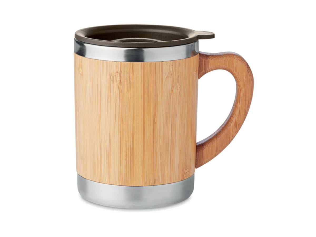 Mugg rostfritt och Bambu 300ml