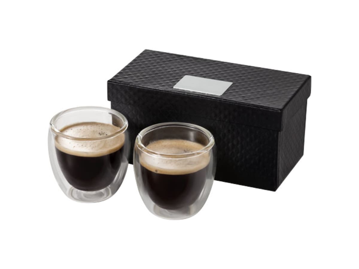 Boda 2-delars espressoset i glas