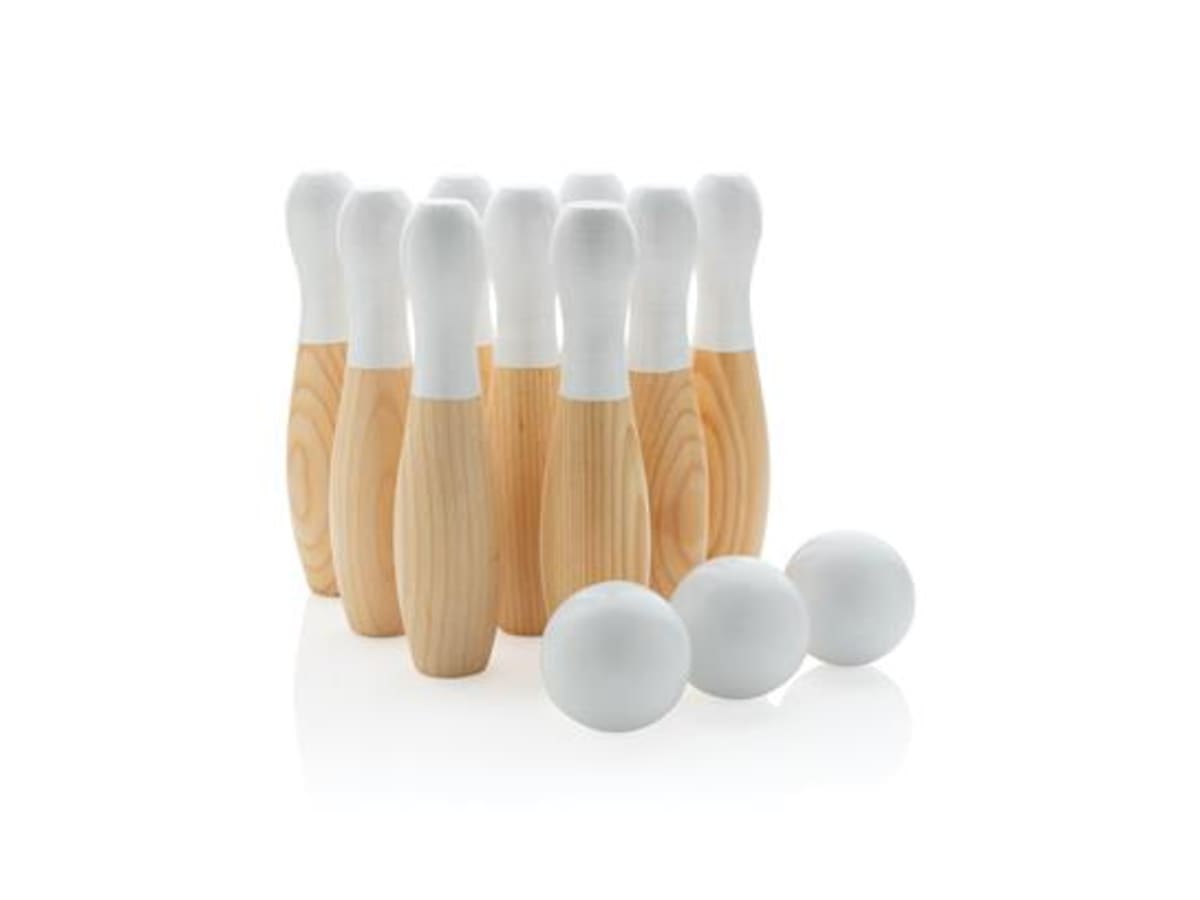 Skittle - Set med träkäglor