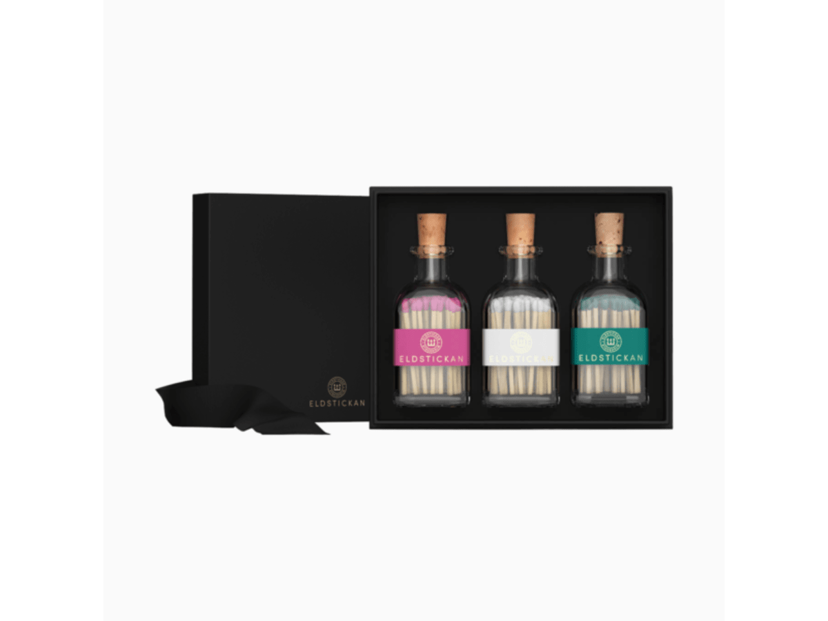 Klassisk presentbox med tändstickor