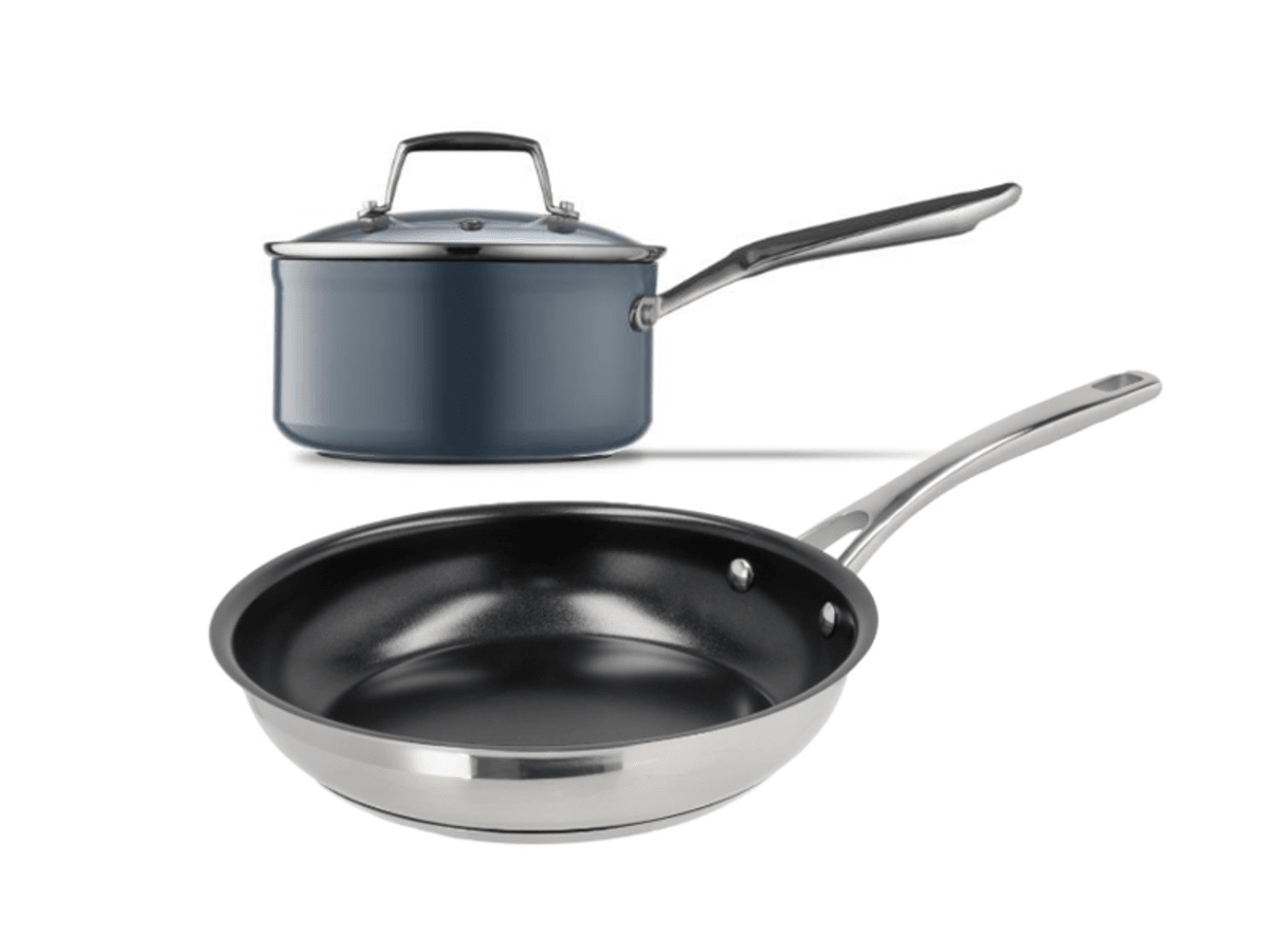 Set med stekpanna & kastrull