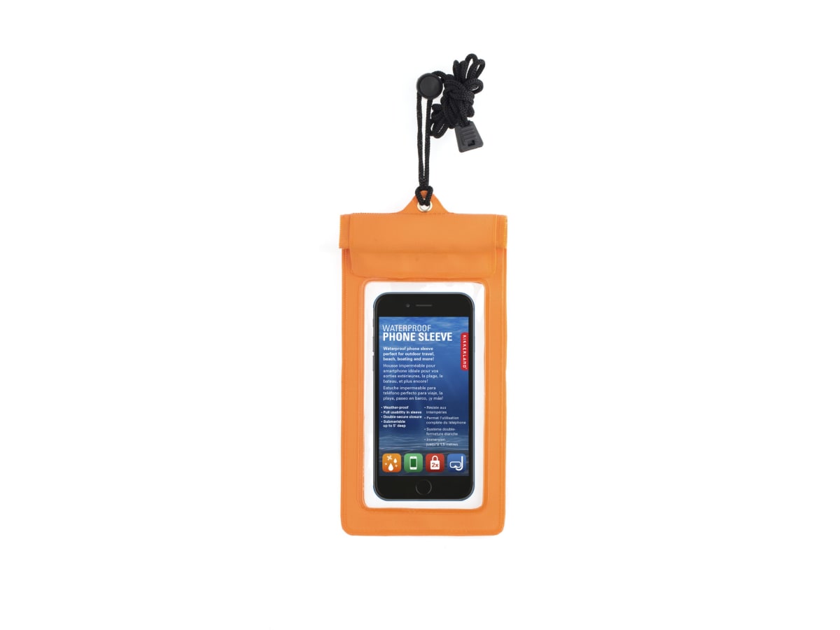 WATERPROOF PHONE SLEEVE ORANGE