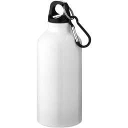 0. Oregon vattenflaska av RCS-certifierad återvunnen aluminium med karbinhake, 400 ml