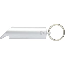 1. Flare LED-lampa och flasköppnare med nyckelring av återvunnen aluminium