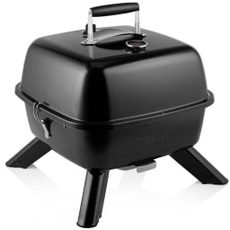 1. Bärbar hybridgrill 2-i-1 elektrisk eller kol