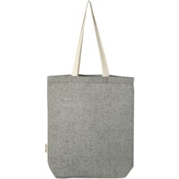 2. Pheebs 9 liters tygväska av 150 g/m² återvunnen bomull med framficka