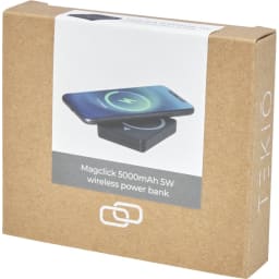 4. Trådlös magnetisk powerbank 5 000 mAh