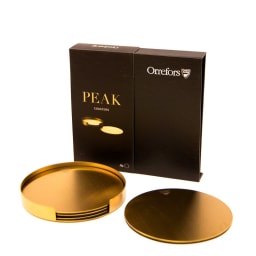 1. Peak glasunderlägg 4-pack inkl. hållare