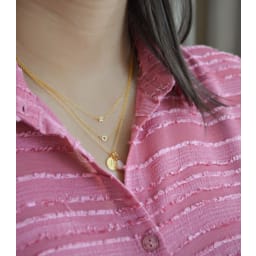 3. Mini X Halsband Guld