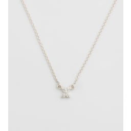 0. Mini X Halsband Silver