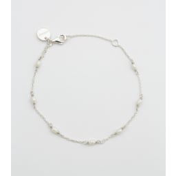 0. Treasure Multi Pearl Armband Silver