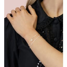 1. Treasure Multi Pearl Armband Silver