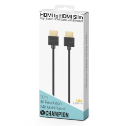 1. HDMI-kabel Ha-Ha Svart 1.0m