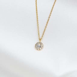 0. Petite Miss Sofia halsband - Crystal (Guld)