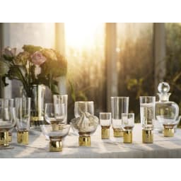 2. Club snaps- och shotglas guld, 2-pack, 4cl