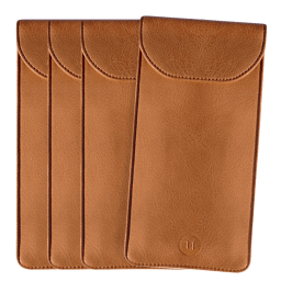 0. Signalblockerande mobilfodral i veganskt läder - One size (4-pack)