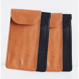 0. Signalblockerande mobilfodral i veganskt läder - One size (4-pack)