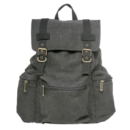 2. Ryggsäck canvas svart + Axelväska canvas