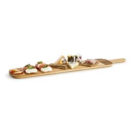1. Olja/vinägerflaskor och serveringsbräda i bambu