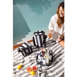 1. City randig kylväska liten rPET