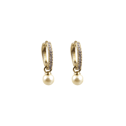 1. Petite Kennedy ringörhänge - Ivory Pearl (Gold)
