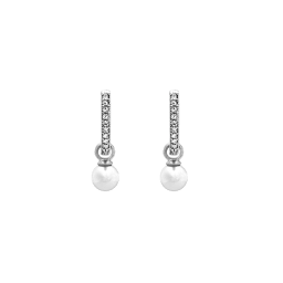 2. Petiite Kennedy ringörhänge - Ivory Pearl (Silver)