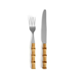 0. Bamboo bestickset, 12 delar