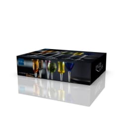 1. Snapsglas 6 st sorterade färger