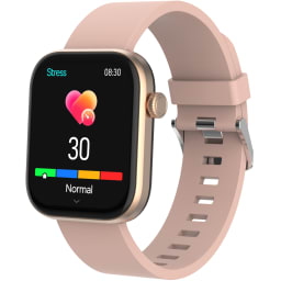 4. Bluetooth AMOLED Smart Watch Rosa / Beige